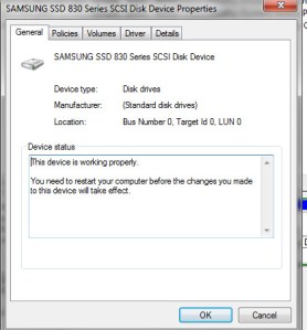 SSD info from Windows